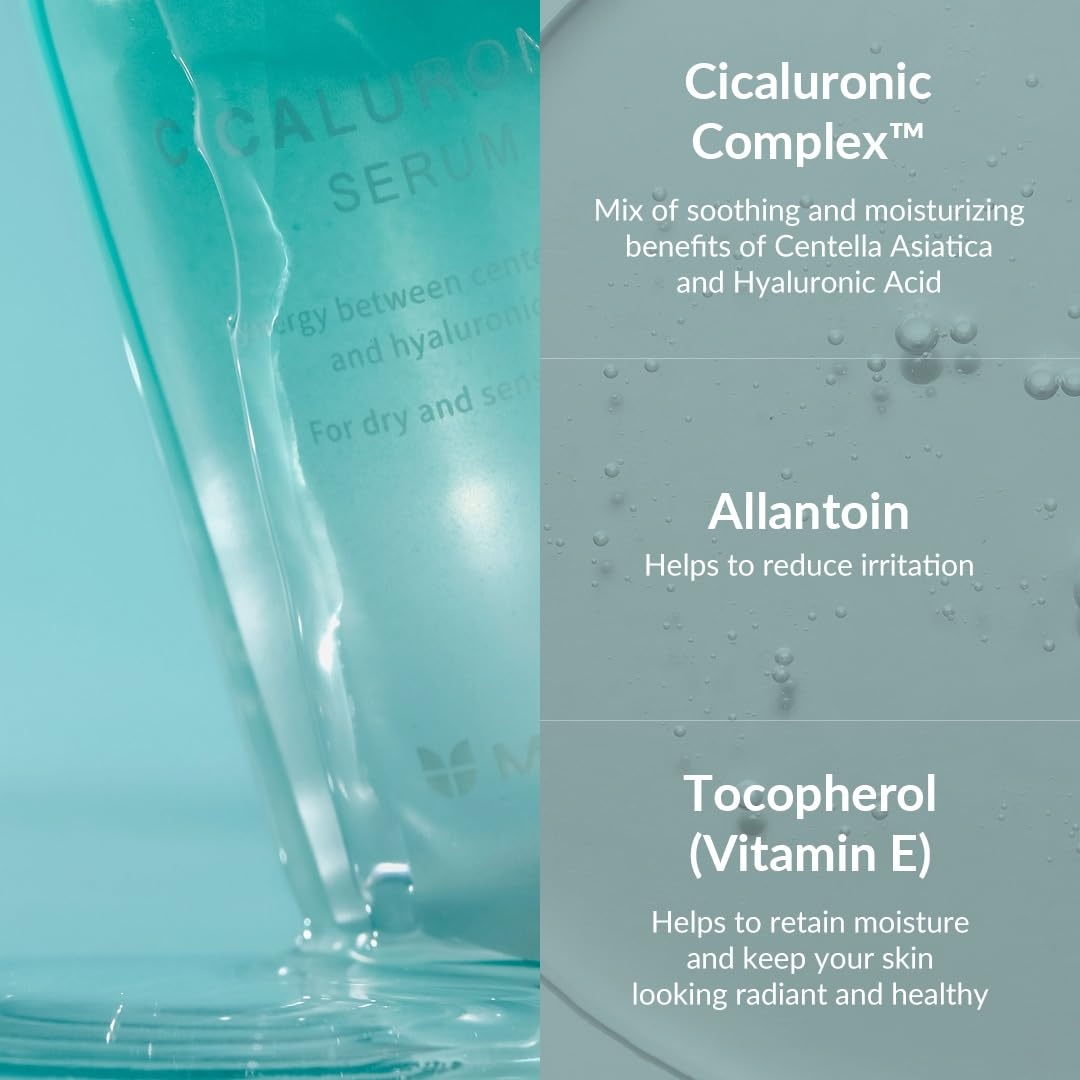 image:imageMIZON Cicaluronic Serum Soothing Moisturizing Centella Asiatica Hyaluronic Acid Vegan Formula Korean skincare 30ml 101 FL oz