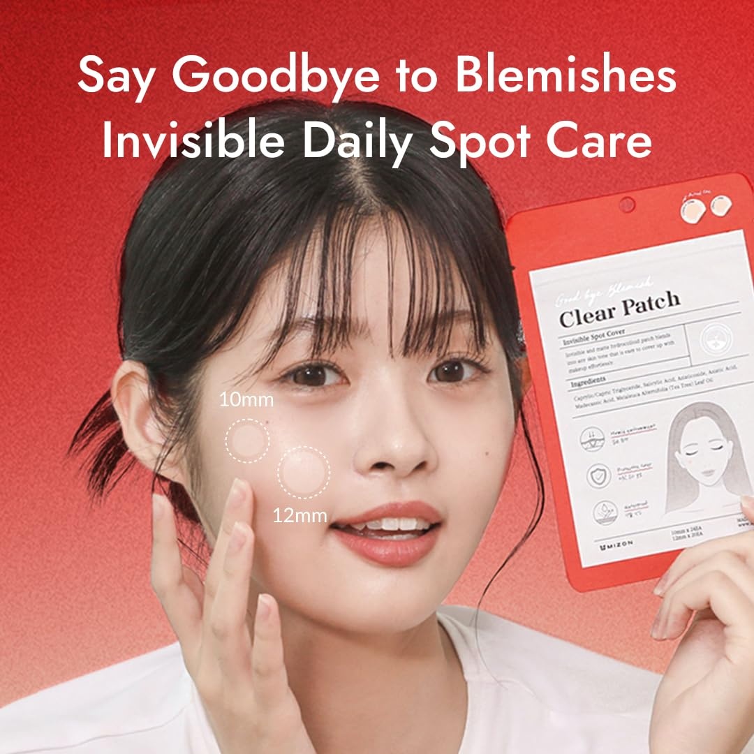 image:imageMIZON Good Bye Blemish Clear Patch Invisible Korean Acne Pimple Covering Zits Waterproof Nondrying Thin Cover Excellent Skin Adhesion Patch Spot Cover 44ea