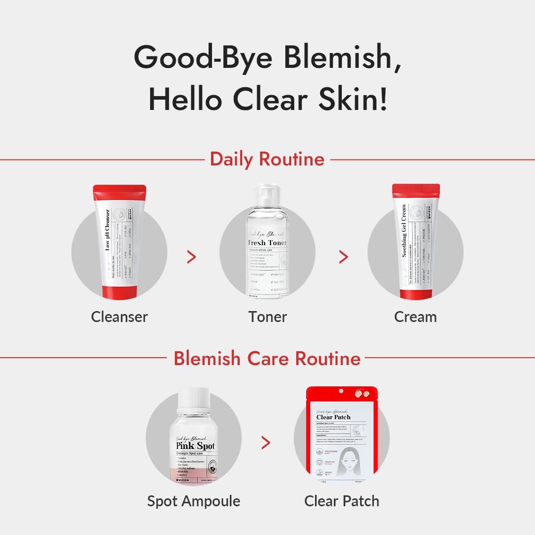 image:imageMIZON Good Bye Blemish Low pH Cleanser Cleanser for troubled skin Acne Treatment Breakout Treatment Korean Skincare Acne Spot Treatment Soothing for sensitive skin100ml 338 fl oz