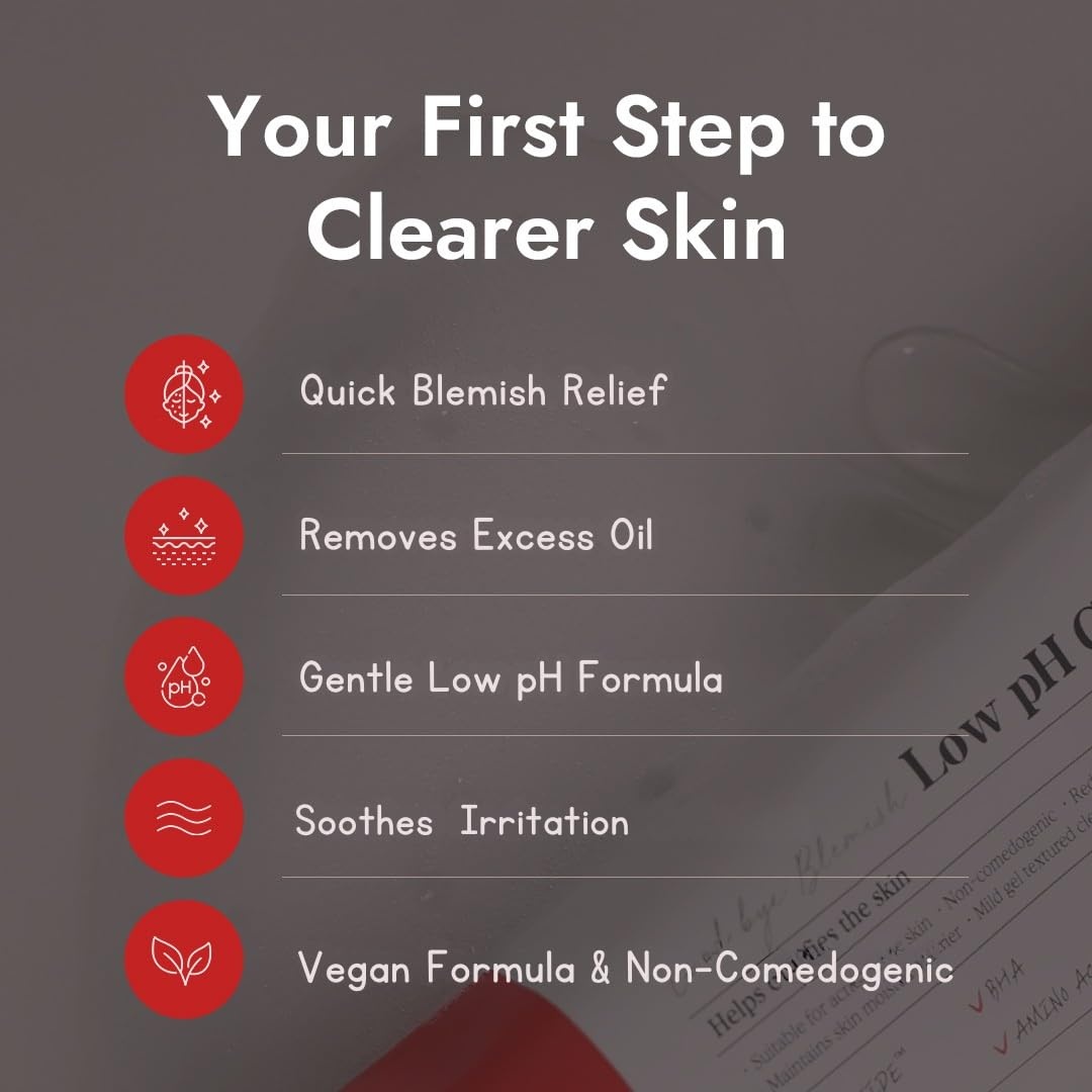 image:imageMIZON Good Bye Blemish Low pH Cleanser Cleanser for troubled skin Acne Treatment Breakout Treatment Korean Skincare Acne Spot Treatment Soothing for sensitive skin100ml 338 fl oz