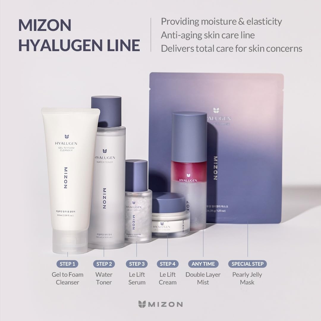 image:imageMIZON Hyalugen Le Lift Cream with Hyaluronic Acid and Marine Collagen Deep Hydration Total Care Youthful Skin Revitalizing Korean Skincare 169 oz