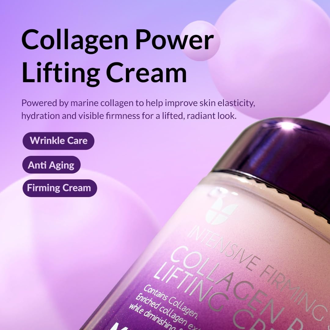 image:imageMIZON Marine Collagen Power Lifting Cream Korean Anti Aging Face Cream for Wrinkles amp Elasticity Collagen amp Hyaluronic Acid Moisturizer for Women 253 fl oz25 Fl Oz Pack of 1