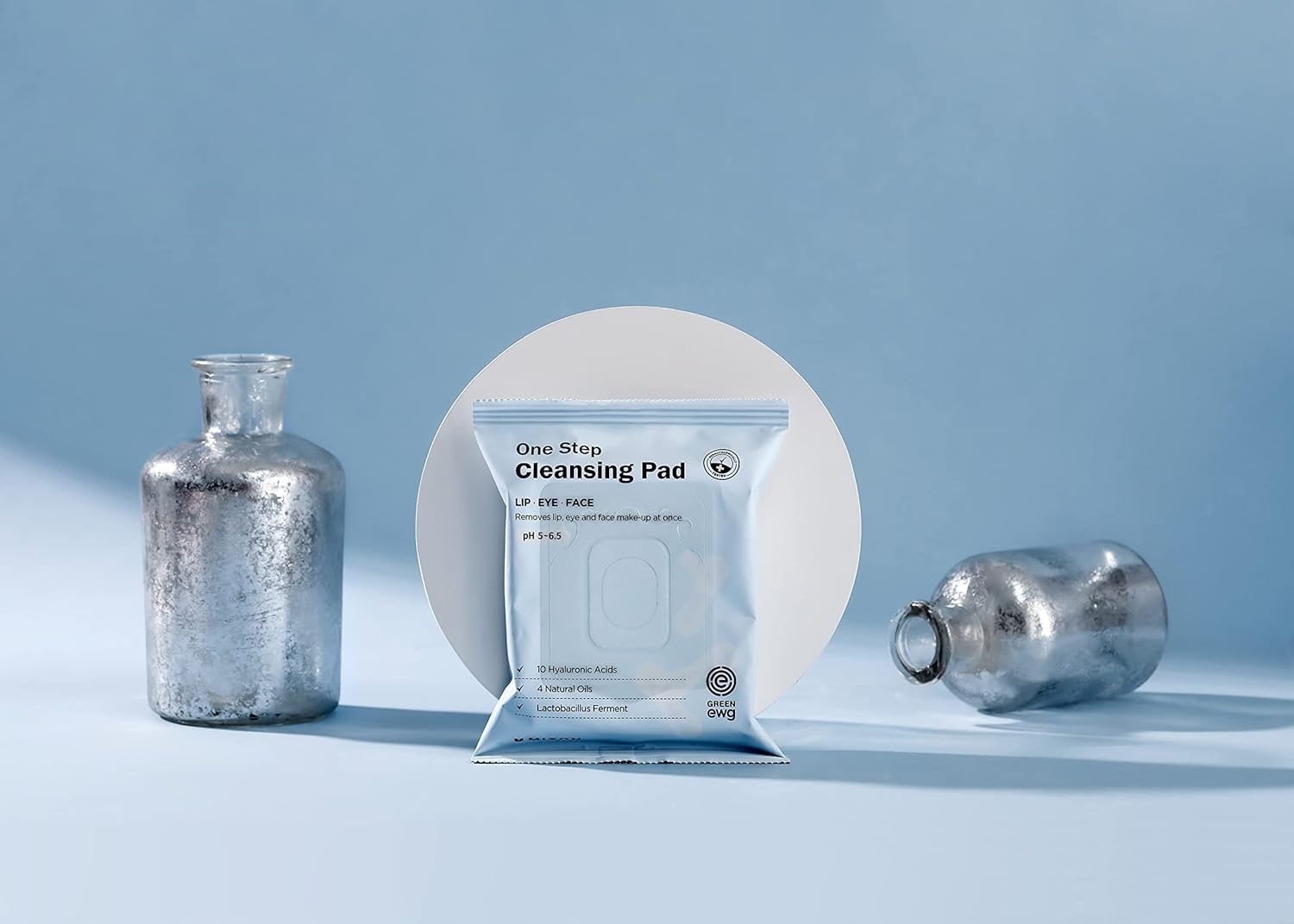 image:imageMIZON One Step Cleansing Pad 30ea Low pH Cleansing Wipes for Face with Hyaluronic Acid and Probiotics Quick Face Cleanser Korean Skincare