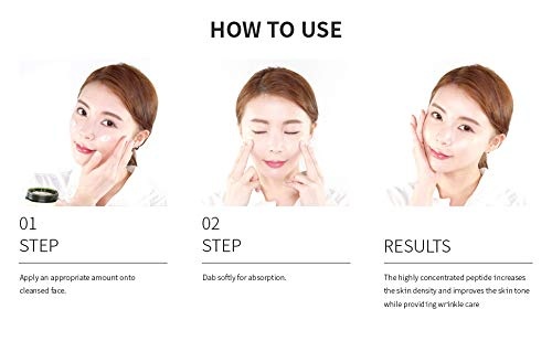 image:imageMIZON Peptide Ampoule Face Cream with Adenosine Lavander Oil Fine Line Treatment Moisturizing Elastin Boost Korean Skincare 169 fl ozPeptide