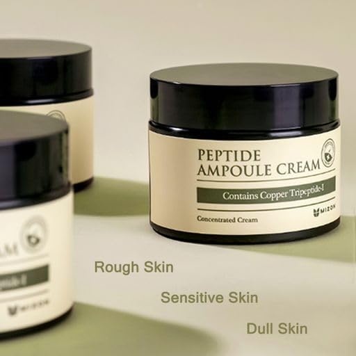 image:imageMIZON Peptide Ampoule Face Cream with Adenosine Lavander Oil Fine Line Treatment Moisturizing Elastin Boost Korean Skincare 169 fl ozPeptide