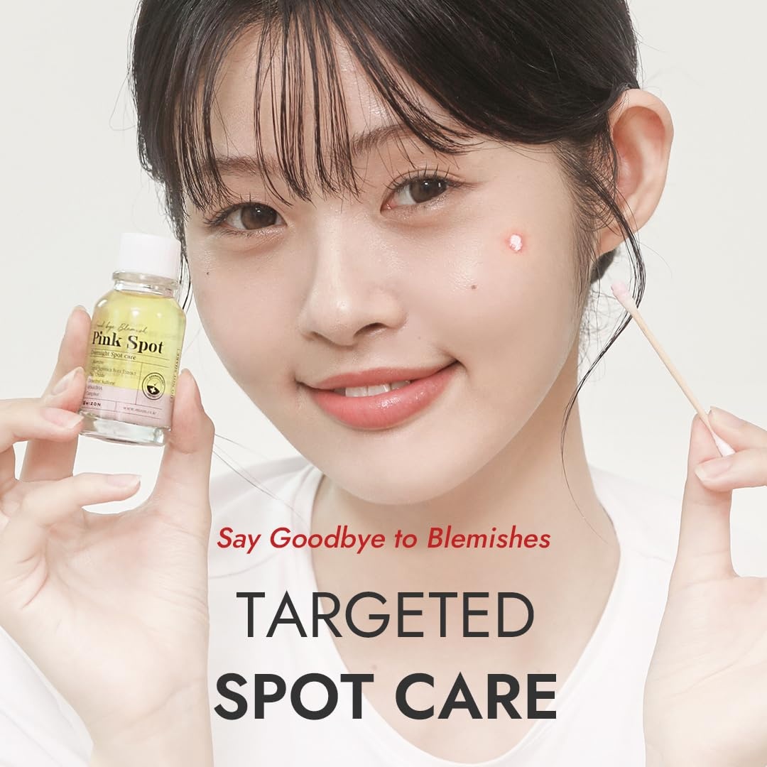 image:imageMIZON Pink Spot Overnight spot care Pimple Care Product with Calamine AHA BHA Acne treatment Breakout treatment 19ml065 fl oz