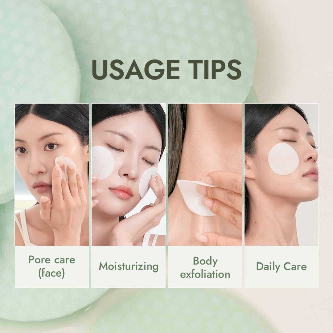 image:imageMIZON Pore Fresh Peeling Toner Pads with AHA BHA PHA Tea Tree amp Turmeric Extracts Gentle Exfoliation amp Deep Cleansing Cotton Soothing Exfoliating Pore Tightening for Face 60 PCS
