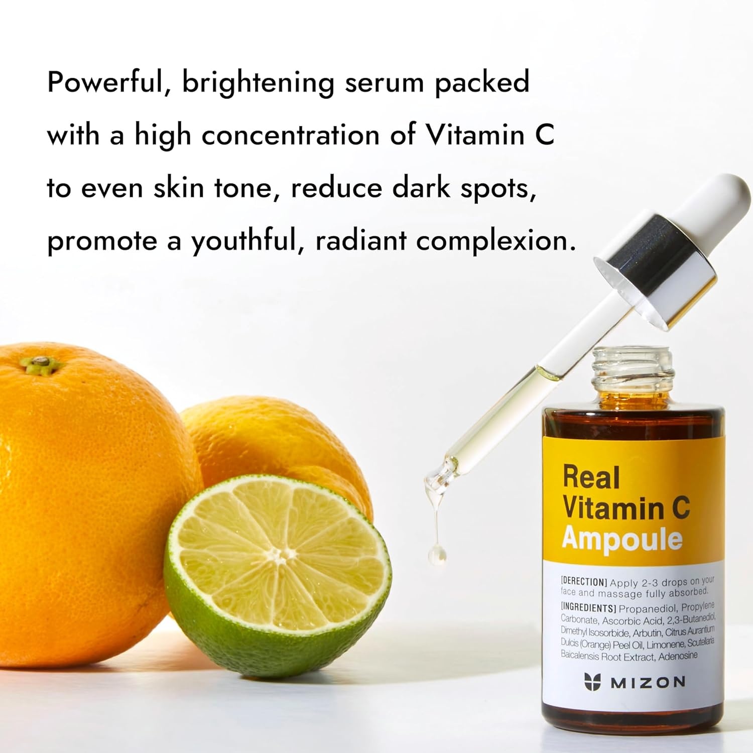 image:imageMIZON Real Vitamin C Ampoule Pure Vitamin C No Water Added10 Ingredients Nutrition Face Moisturizer 101 fl oz051 Fl Oz Pack of 1