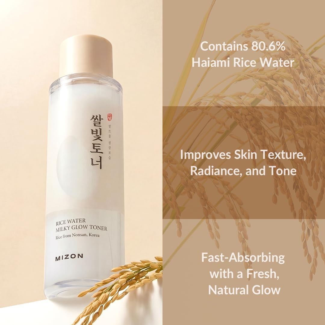 image:imageMIZON Rice Water Milky Glow Toner Glowy Skin and Hydrating Face Moisturizer with PDRN Niacinamide Ceramides and Squalane Milky Rice Toner for Glass Skin and Radiant Complexion 507 fl oz