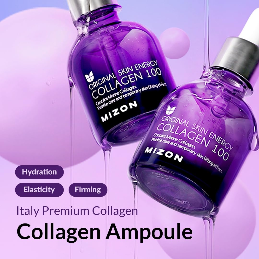 image:imageMIZON Snail Mucin Repair Ampoule Korean Snail Serum with Hyaluronic Acid Peptides amp Vitamin E Hydrating Snail Skincare for Elasticity amp Glass Skin Look 101 fl ozCollagen