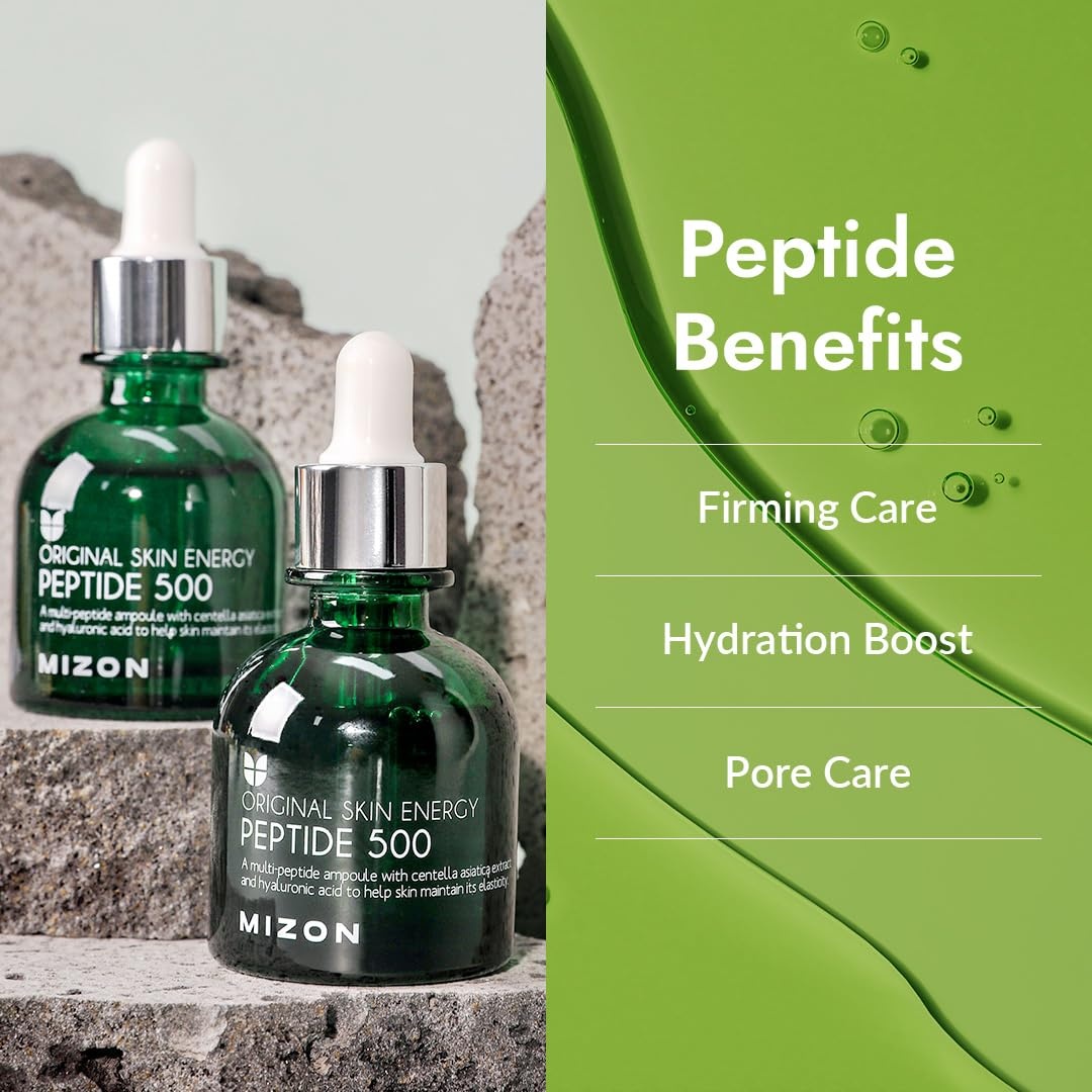 image:imageMIZON Snail Mucin Repair Ampoule Korean Snail Serum with Hyaluronic Acid Peptides amp Vitamin E Hydrating Snail Skincare for Elasticity amp Glass Skin Look 101 fl ozPeptide