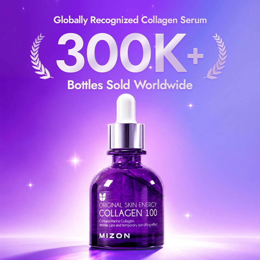 image:imageMIZON Snail Mucin Repair Ampoule Korean Snail Serum with Hyaluronic Acid Peptides amp Vitamin E Hydrating Snail Skincare for Elasticity amp Glass Skin Look 101 fl ozCollagen