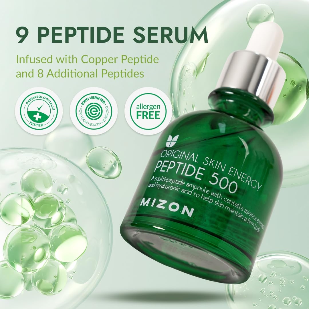 image:imageMIZON Snail Mucin Repair Ampoule Korean Snail Serum with Hyaluronic Acid Peptides amp Vitamin E Hydrating Snail Skincare for Elasticity amp Glass Skin Look 101 fl ozPeptide