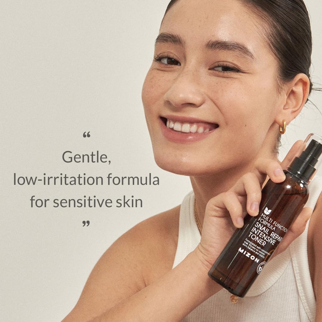 image:imageMIZON Snail Repair Intensive Toner with Snail Mucin Hyaluronic Acid Adenosine Centella Asiatica Moisturizer Fine Line Treatment Safe Formula Korean Skincare 338 fl oz