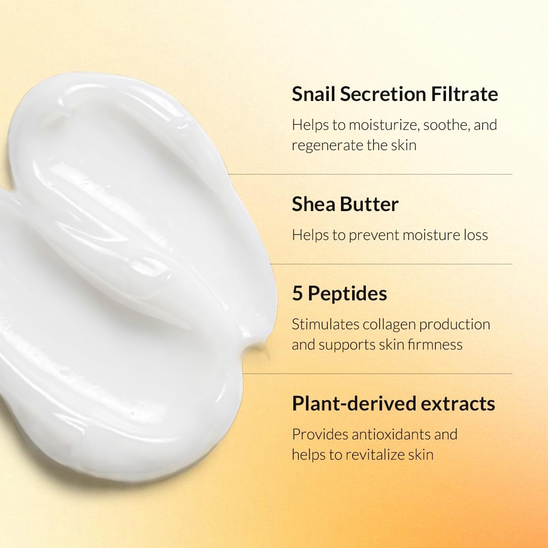 image:imageMIZON Snail Wrinkle Care Sleeping Pack with Snail Mucin Adenosine Shea Butter Overnight Firming Nourishing Mask for Damaged Skin and Fine Lines 27 FL oz
