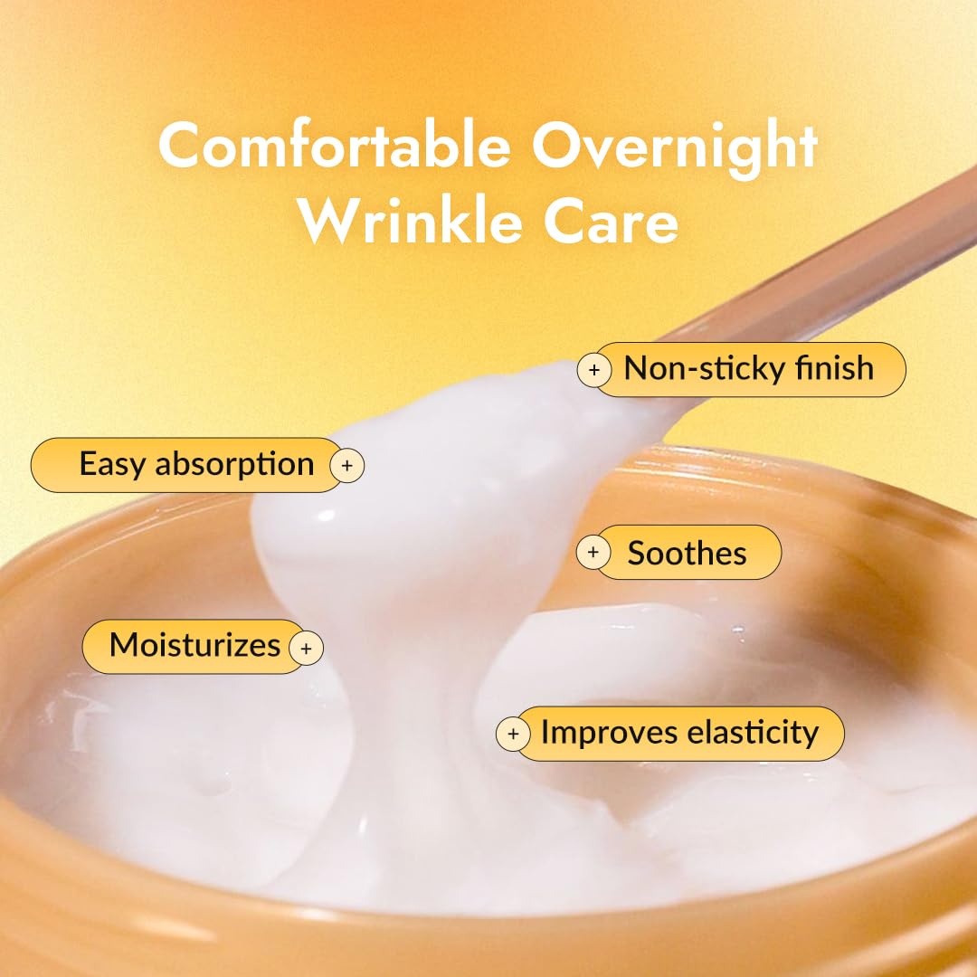image:imageMIZON Snail Wrinkle Care Sleeping Pack with Snail Mucin Adenosine Shea Butter Overnight Firming Nourishing Mask for Damaged Skin and Fine Lines 27 FL oz