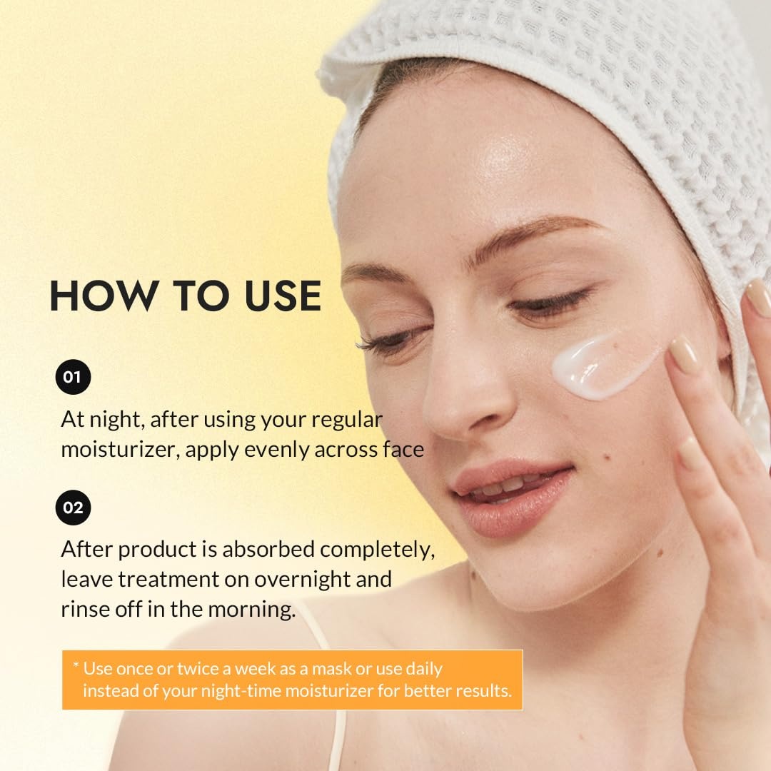 image:imageMIZON Snail Wrinkle Care Sleeping Pack with Snail Mucin Adenosine Shea Butter Overnight Firming Nourishing Mask for Damaged Skin and Fine Lines 27 FL oz