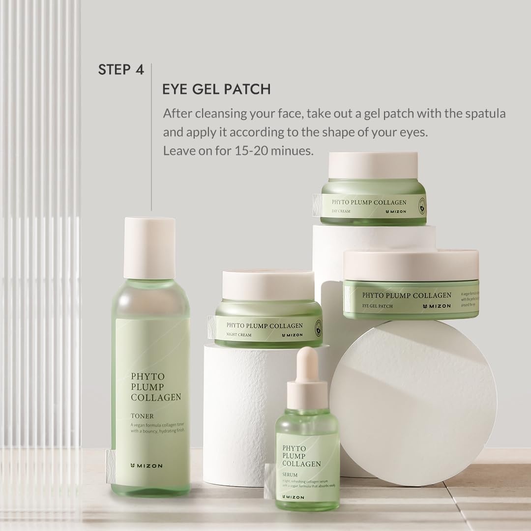 image:imageMIZON Under Eye Patches for Puffy Eyes amp Dark Circles 24K Gold amp Snail Mucin 60 Pcs AntiWrinkle Collagen amp Peptide Formula Moisturizing Korean Eye Mask for ElasticityPhyto Plump