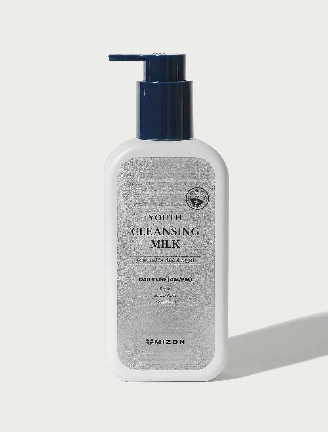 image:imageMIZON Youth Cleansing Milk Gentle Face Cleanser with Retinal Aminoacids Squalane Korean Skincare for Youthful Skin200ml676 floz