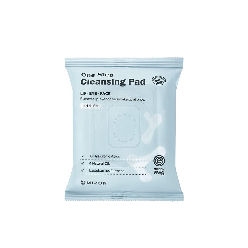 image:imageMIZON One Step Cleansing Pad 30ea Low pH Cleansing Wipes for Face with Hyaluronic Acid and Probiotics Quick Face Cleanser Korean Skincare