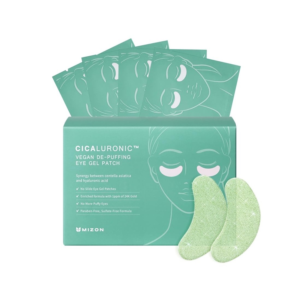 image:imageMIZON Under Eye Patches for Puffy Eyes amp Dark Circles 24K Gold amp Snail Mucin 60 Pcs AntiWrinkle Collagen amp Peptide Formula Moisturizing Korean Eye Mask for ElasticityCicaluronic