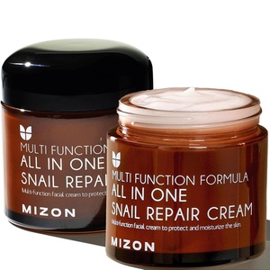 image:imageMIZON AllinOne Snail Repair Cream  Korean Face Moisturizer with Snail Mucin 12 Natural Extracts Hydrating amp Nourishing Cream for Fine Lines Wrinkles amp Blemish Care  Big Size406 fl oz253 Fl Oz Pack of 2