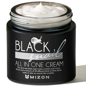 image:imageMIZON Black Snail All in One Cream Intensive Korean Skin Care Facial Moisturizer with Snail Mucin Extract 254 fl oz253 Fl Oz Pack of 1