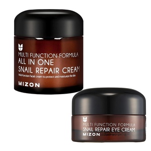 image:imageMIZON Bundle All In One Snail Face Moisturizer  Snail Eye Cream Korean Skincare with Snail Mucin