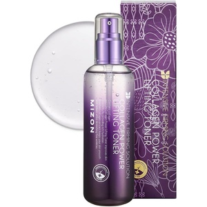 image:imageMIZON Collagen Power Lifting Toner Hydrolyzed Collagen with Adenosine Vitamin E Moisturizing Skin Booster for Dry Rough and Aging Skin 120ml 406 fl oz