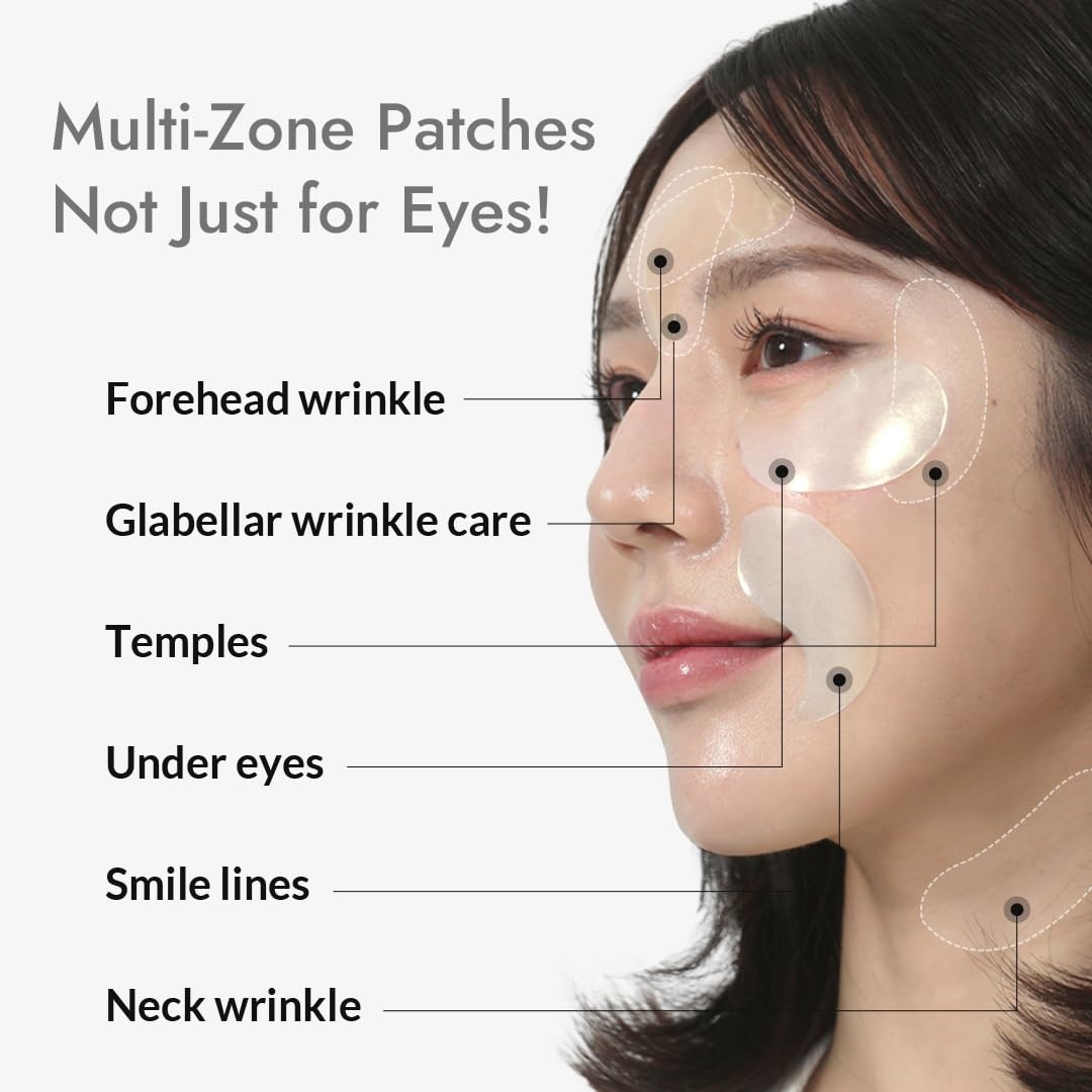 image:imageMIZON 24K Gold and Snail Mucin Hydrogel Under Eye Patches for Puffy Eyes Dark Circles Moisturizing Fine Lines Korean Skincare Pack of Pack of 2 120 PairsPure Pearl