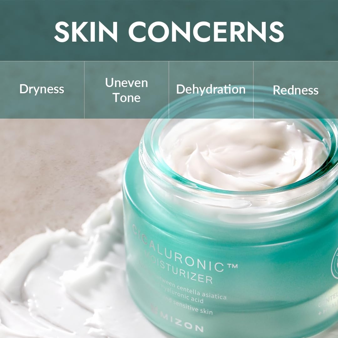 image:imageMIZON Cicaluronic MOISTURIZER Centella Asiatica and Hyaluronic Acid Shea Butter Rich moisturizer Soothing Hydrating Korean Skincare 169 fl oz50ml