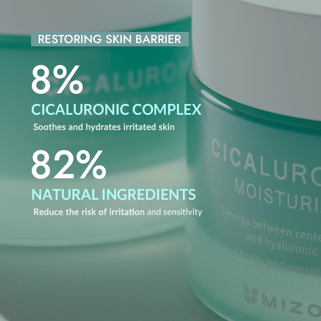 image:imageMIZON Cicaluronic MOISTURIZER Centella Asiatica and Hyaluronic Acid Shea Butter Rich moisturizer Soothing Hydrating Korean Skincare 169 fl oz50ml