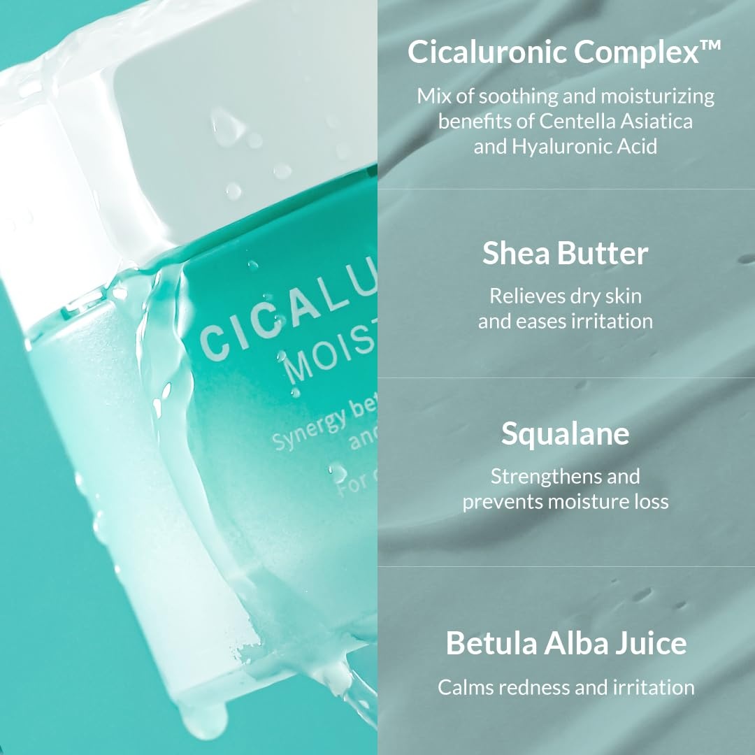 image:imageMIZON Cicaluronic MOISTURIZER Centella Asiatica and Hyaluronic Acid Shea Butter Rich moisturizer Soothing Hydrating Korean Skincare 169 fl oz50ml