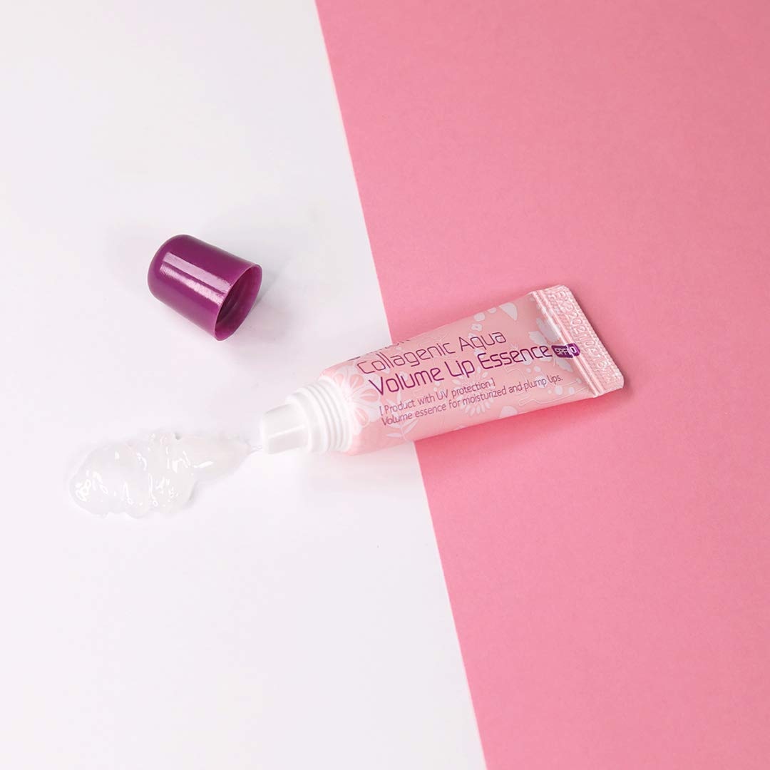 image:imageMIZON Collagenic Aqua Volume Lip Essence Treatment with Collagen Korean Lip Balm Moisturizing Soothing UV Protection No Fragrance035 Oz