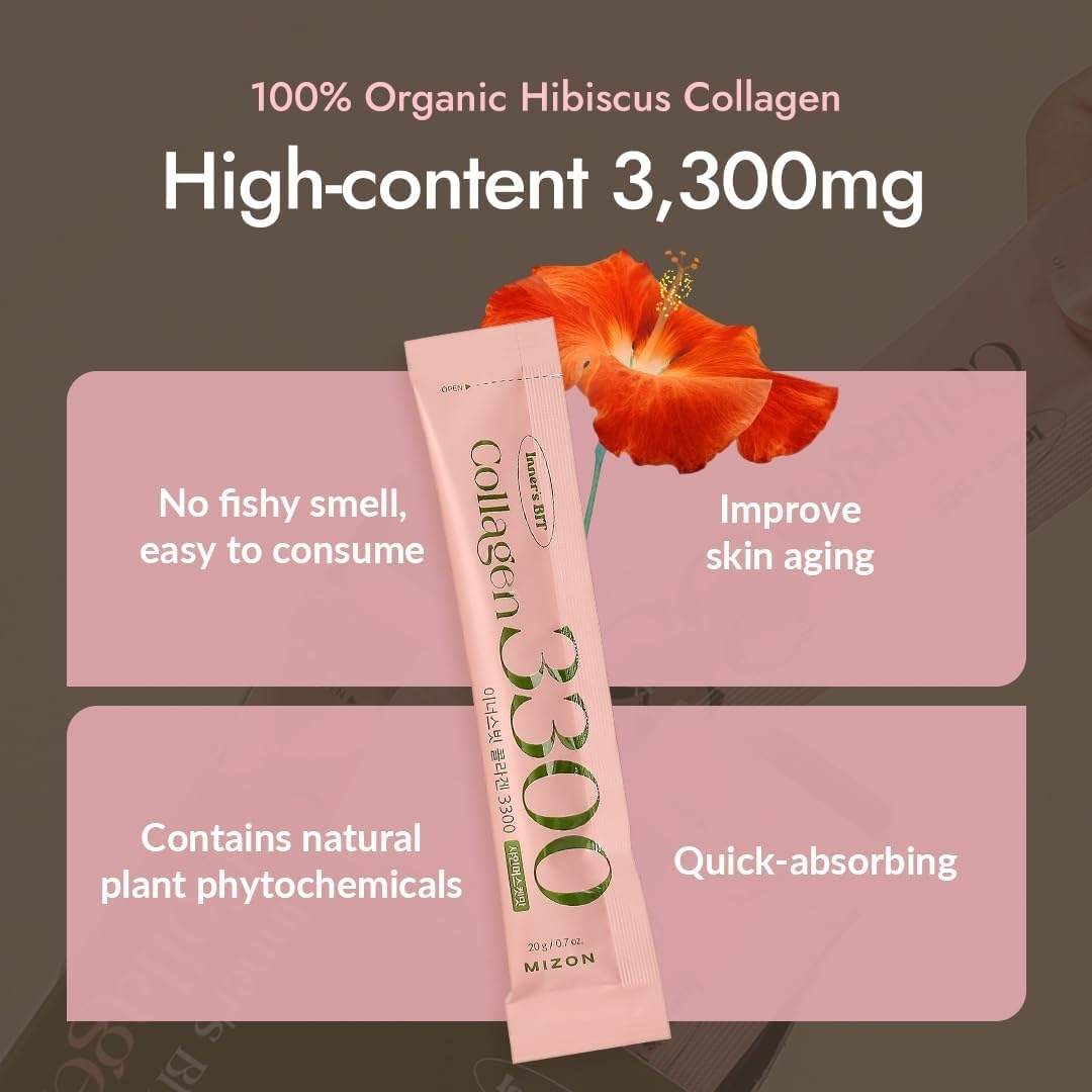 image:imageMIZON INNERSBIT Collagen Jelly 330014 Sticks Vegan Korean Jelly Stick Snack with Vitamin C Hyaluronic Acid Biotin amp Glutathion for Skin Halal Certified1 Pack