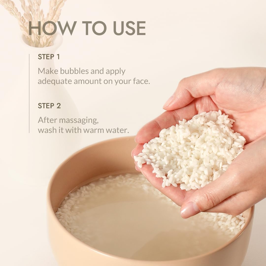 image:imageMIZON Rice Real Cleansing Foam Remove Dead Skin Hydrating Soothing Moisturizing Tone Correction Korean Skincare 150ml 507 fl oz507 Fl Oz Pack of 1