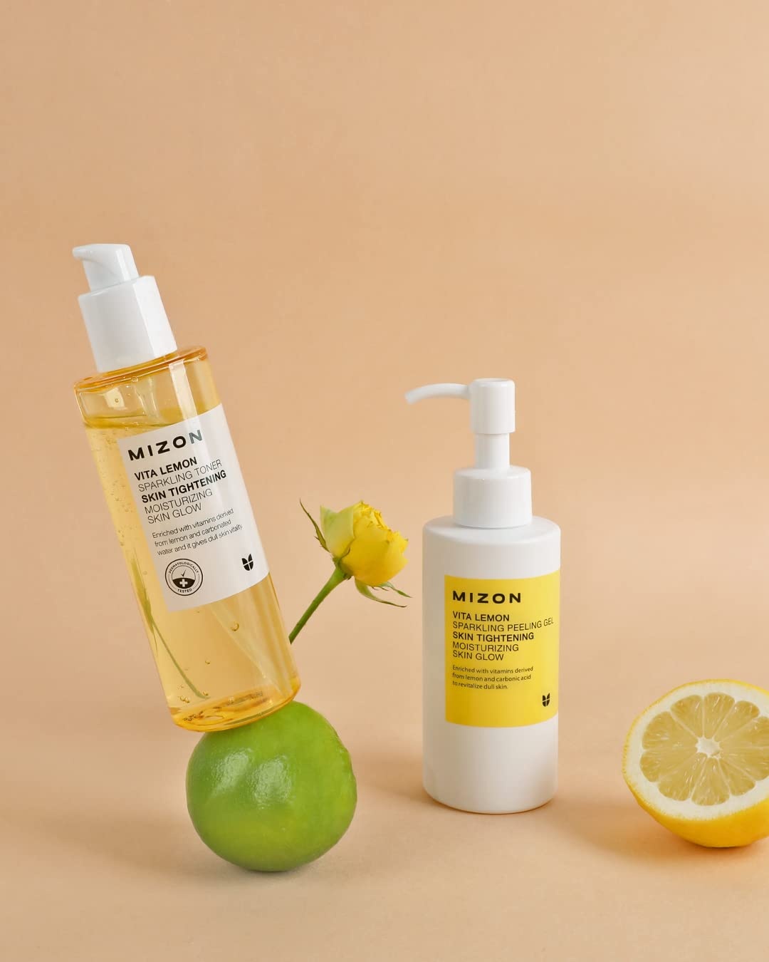 image:imageMIZON Vita Lemon Peeling Gel Lemon Peel Oil and Sparkling Water Skin Tightening Moisturizing Skin Vitality Removes Dead Skin Cells Exfoliating Gel 150g 53 Oz