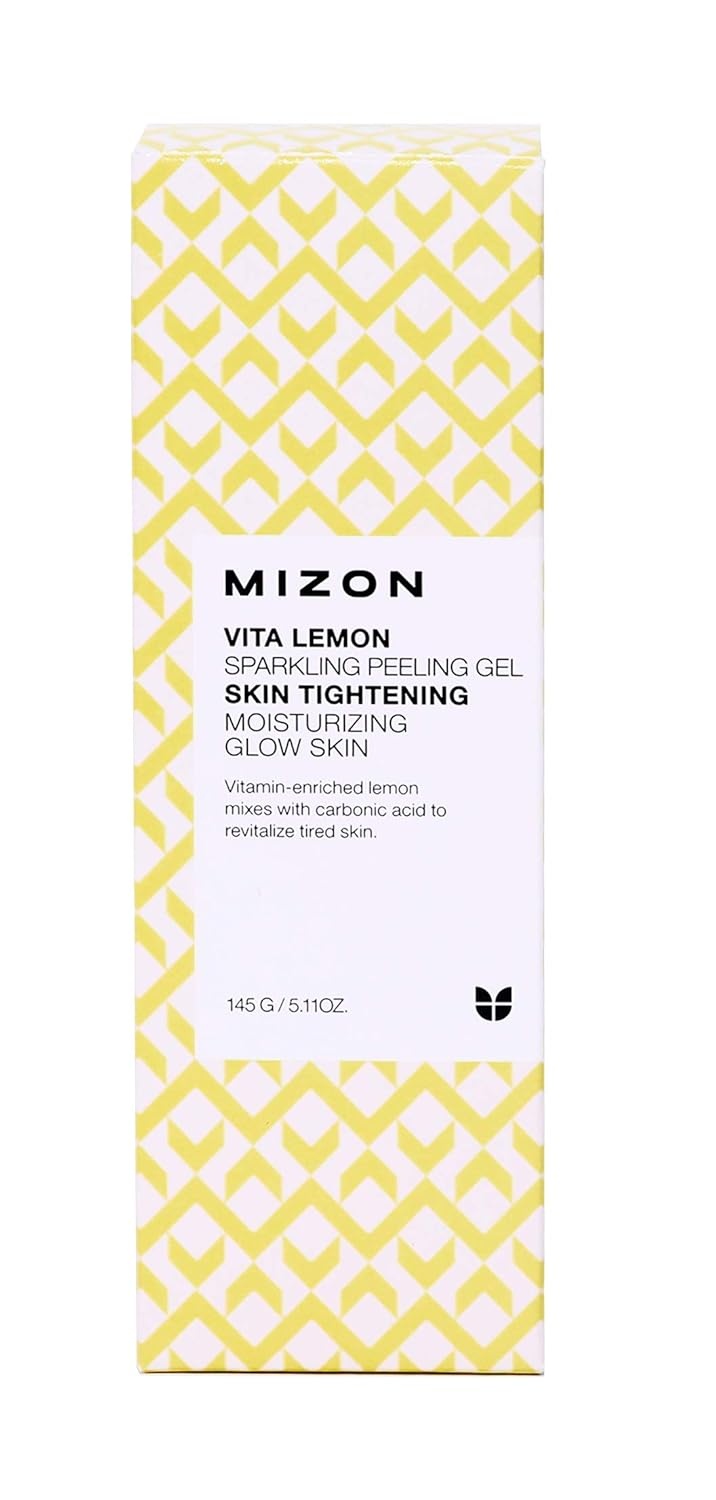 image:imageMIZON Vita Lemon Peeling Gel Lemon Peel Oil and Sparkling Water Skin Tightening Moisturizing Skin Vitality Removes Dead Skin Cells Exfoliating Gel 150g 53 Oz