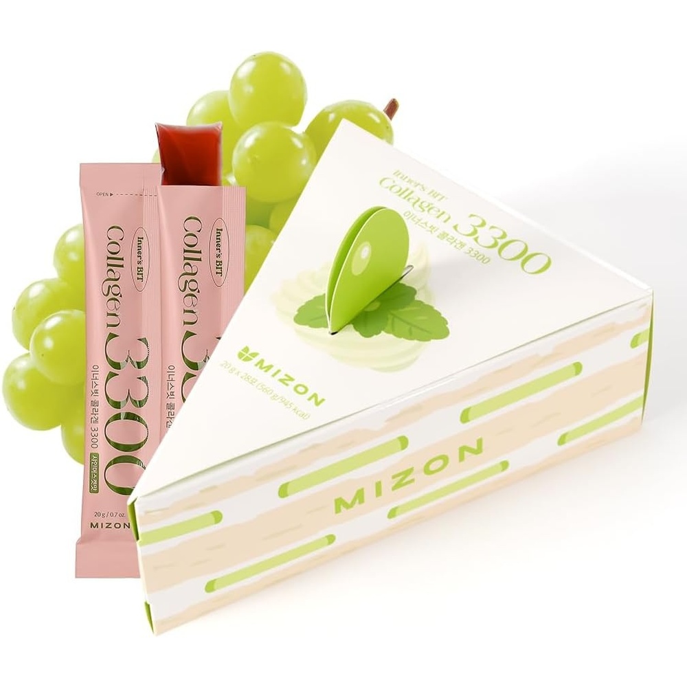 image:imageMIZON INNERSBIT Collagen Jelly 330014 Sticks Vegan Korean Jelly Stick Snack with Vitamin C Hyaluronic Acid Biotin amp Glutathion for Skin Halal Certified2 Pack