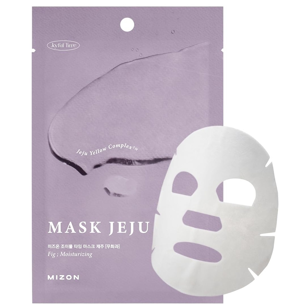 image:imageMIZON Joyful Time Jeju Face Mask Heartleaf Koren Full Face mask Nonsticky Boosts Hydration with Jeju Yellow Complex10 PCSFig