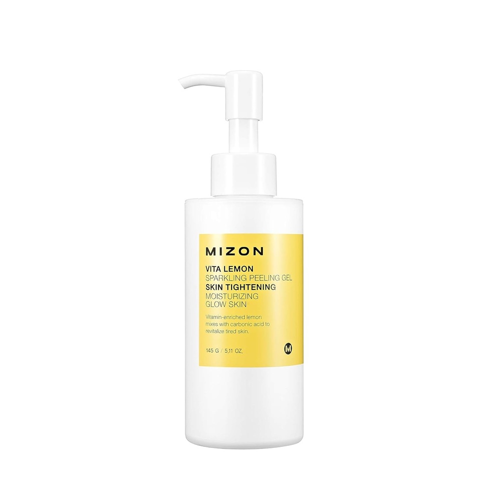 image:imageMIZON Vita Lemon Peeling Gel Lemon Peel Oil and Sparkling Water Skin Tightening Moisturizing Skin Vitality Removes Dead Skin Cells Exfoliating Gel 150g 53 Oz