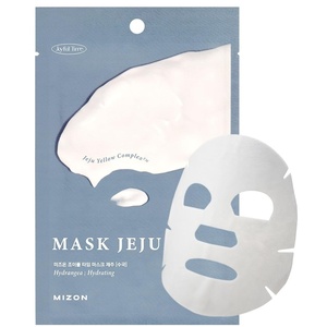 image:imageMIZON Joyful Time Jeju Face Mask Heartleaf Koren Full Face mask Nonsticky Boosts Hydration with Jeju Yellow Complex10 PCSHydrangea